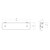 Cromford Glass Shelf 450mm Brushed Gold [288891]