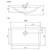 Projix Under Counter Basin Rectangle 530mm x 350mm White 0 Tap Holes [133447]