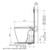 Urbane II Bidet Cleanflush Invisi Series II Wall Faced Toilet Suite [288902]
