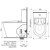 Urbane II Bidet Cleanflush Wall Faced Close Coupled Bottom Inlet Toilet Suite [288901]