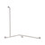 Grab Rail Clam Flange Corner 760mm x 1000mm x 1100mm Brushed Stainless Left Hand [287425]