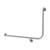 Grab Rail Bariatric 960mm x 600mm Polish Stainless Steel Left Hand [288200]