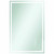 Sierra Rectangle Polished Edge Mirror with Sandblasted Border - 1500x900mmwith Hangers and Demister [277926]