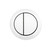 Cistern Dual Flush Button Gloss White [290625]