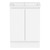 Ascot Floor or Wall Mount Vanity 610mm Polar White Gloss [294565]