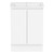 Ascot Floor or Wall Mount Vanity 610mm Polar White [294558]