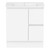 Ascot Floor or Wall Mount Vanity 750mm 2 Drawer RH 1 Door Polar White Gloss [294626]