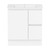 Ascot Floor or Wall Mount Vanity 750mm 2 Draw RH 1 Door Polar White Matte [294628]