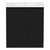 Ascot Floor or Wall Mount Vanity 750mm 2 Drawer RH 1 Door Black [294590]