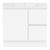Ascot Floor or Wall Mount Vanity 900mm 2 Drawer RH 1 Door Polar White Matte [294603]