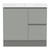 Ascot Floor or Wall Mount Vanity 900mm 2 Drawer RH 1 Door Grey Nouveau [294600]