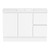 Ascot Floor or Wall Mount Vanity 1200mm 2 Drawer RH 2 Door Polar White Matte [294572]