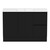 Ascot Floor or Wall Mount Vanity 1200mm 2 Drawer RH 2 Door Black [294579]