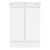 Ascot Floor or Wall Mount Slim Vanity 615mm Polar White Gloss [294601]