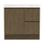 Ascot Floor or Wall Mount Slim Vanity 900mm 2 Draw RH 1 Door Natural Walnut [294618]