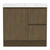 Ascot Floor or Wall Mount Slim Vanity 900mm 2 Drawer RH 1 Door Natural Walnut [294618]