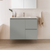Ascot Floor or Wall Mount Slim Vanity 900mm 2 Drawer RH 1 Door Grey Nouveau [294611]