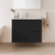 Ascot Floor or Wall Mount Slim Vanity 900mm 2 Drawer RH 1 Door Black [294614]