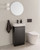 Ascot Floor or Wall Mount Mini Vanity 450mm Black [294588]