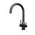 Tripla Elite 3-in-1 Gooseneck  Mixer Tap Matte Black [293433]