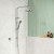 Round II Rail Hand Shower w/Overhead 600-800mm Chrome 3Star [255673]