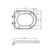 Toilet Seat Suits Vienna/Oslo Back-to-Wall Toilet Suite White [158816]