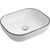 Naples Rectangular Black Line Counter Top Basin White [166162]