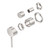 Dolce Shower Mixer with Divertor Separate Back Plate (Trim Kit Only) Brushed Nickel [289744]