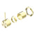 Mecca Shower Mixer 60mm Handle Up Plate (Trim Kit Only) Brushed Gold [289914]