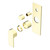 Bianca Shower Mixer with Divertor (Trim Kit Only) Brushed Gold [289904]