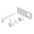 Mecca Wall Basin or Bath Mixer Handle Up 120mm (Trim Kit Only) Matte White [289928]