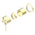 Mecca Shower Mixer 60mm Plate (Trim Kit Only) Brushed Gold [289941]