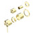 Mecca Shower Mixer with Divertor Separate Back Plate (Trim Kit Only) Brushed Gold [289960]