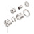 Mecca Shower Mixer with Divertor Separate Back Plate (Trim Kit Only) Brushed Nickel [289953]