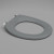 Caravelle Care Single Flap Toilet Seat Anthracite Grey NTH [136044]