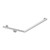 Grab Rail Linear Toilet Assist 450mm x 450mm (140D) Brushed Stainless Left Hand [287594]