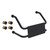 Backrest Wall Mounted Hygenic Seal with Hideaway Mounting System Matte Black [288216]