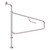 Grab Rail Swinglock 850mm Side Assist Brushed Stainless finish (with Toilet Roll Holder) [288074]
