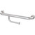 Grab Rail Hygenic Seal Straight 450mm with Toilet Roll Holder Brushed Stainless Left Hand [287427]
