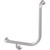 Grab Rail Hygenic Seal Toilet Assist 450mm x 450mm at 90 degree Ambulant Brushed Stainless Left Hand [287384]