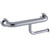 Grab Rail Hygenic Seal Straight 300mm with Toilet Roll Holder Polish Supreme Left Hand [287627]
