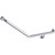 Grab Rail Hygenic Seal Toilet Assist 450mm x 450mm angled Polish Supreme Right hand [287984]