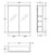 Mirror Cabinet Bevel Edge 600 x 720 x 150mm Gloss White [294225]