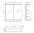 Mirror Cabinet Bevel Edge 750 x 720 x 150mm Gloss White [294418]