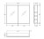 Mirror Cabinet Bevel Edge 900 x 720 x 150mm Gloss White [294215]