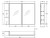 Mirror Cabinet Bevel Edge 1050 x 720 x 150mm 1 x Side Shelf Gloss White [294227]