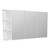 Mirror Cabinet Bevel Edge 1350 x 720 x 150mm 1 x Side Shelf Gloss White [294213]
