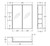 Mirror Cabinet Bevel Edge 750 x 720 x 150mm 1 x Side Shelf Gloss White [294267]