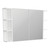 Mirror Cabinet Bevel Edge 1200 x 720 x 150mm 2 x Side Shelves Gloss White [294214]