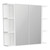 Mirror Cabinet Bevel Edge 900 x 720 x 150mm 2 x Side Shelves Gloss White [294266]